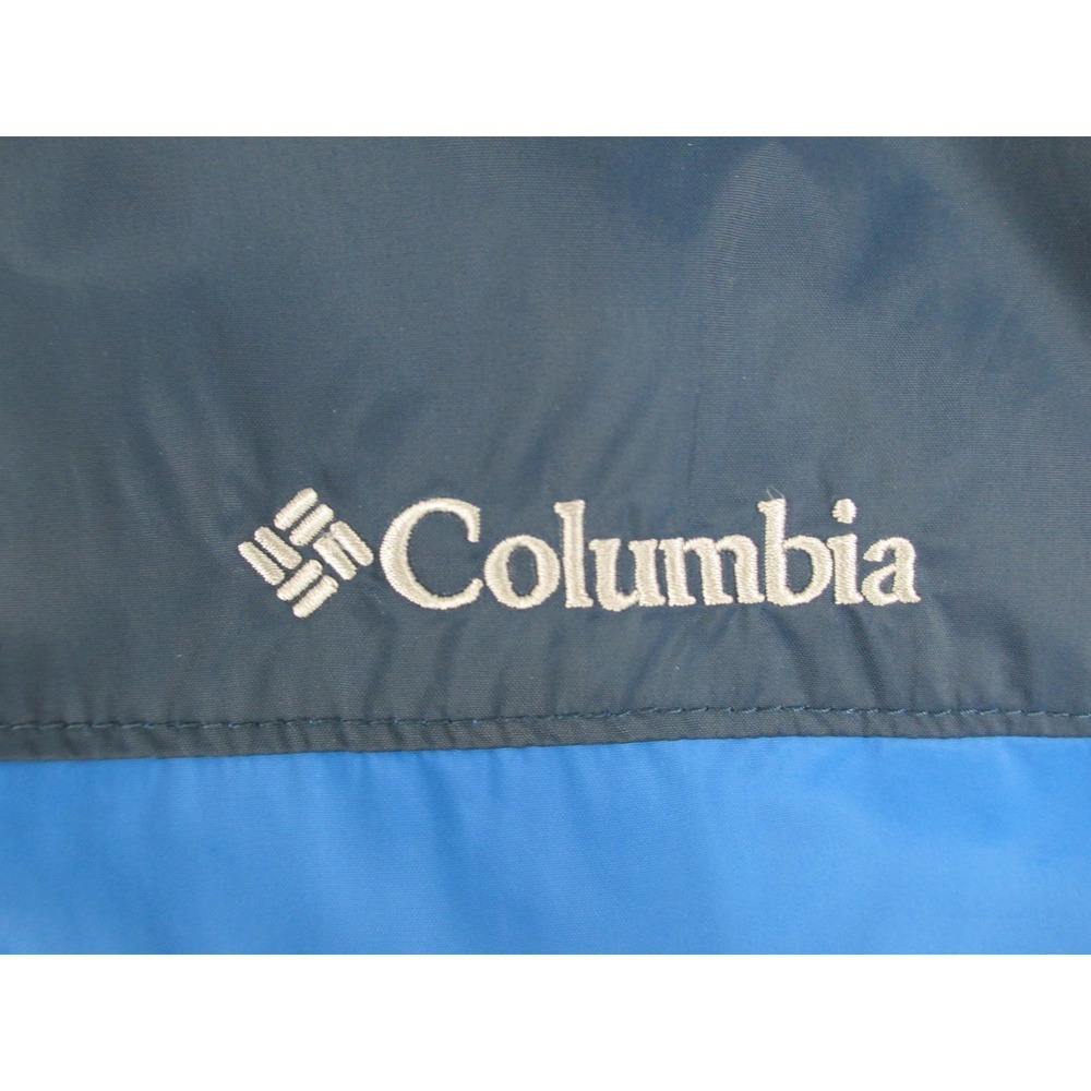 Columbia Jacket Mens Extra Large Blue Full Zip Hooded‎ Windbreaker Lightweight* - Picture 4 of 11